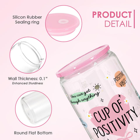 SANDJEST reusable glass bottle with lid and straw supports sustainable daily hydration