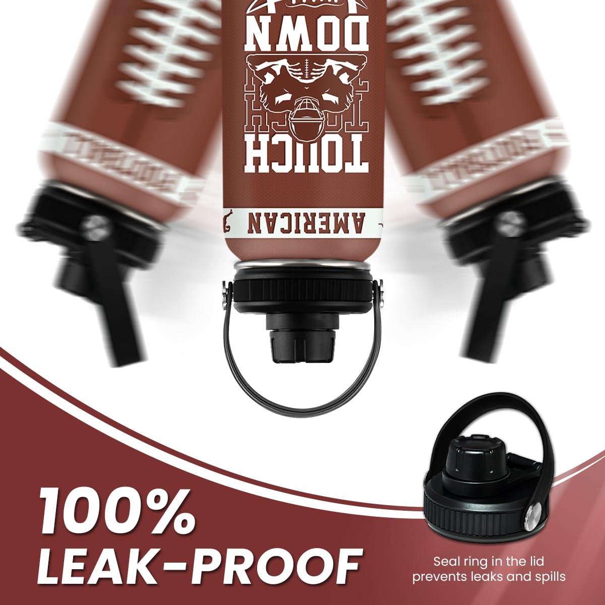 SANDJEST backpack-friendly water bottle fits in bags and cup holders.