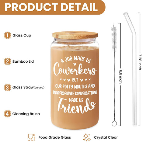 SANDJEST bamboo lid with glass straw enhances eco-friendly beverage enjoyment