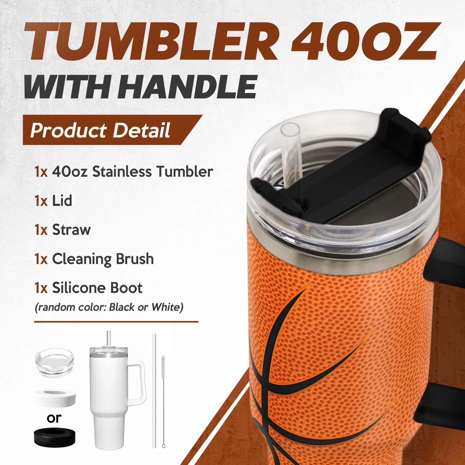 SANDJEST tumbler lid and straw captured for secure sipping on the go.