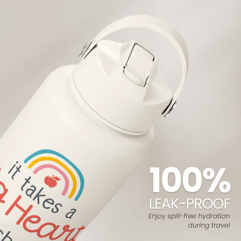 SANDJEST bottle fits backpacks and cup holders for on-the-go hydration.