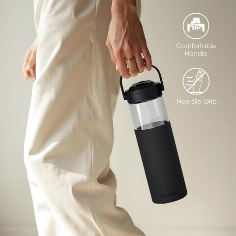 SANDJEST bottle wide-mouth design for quick filling and cleaning.