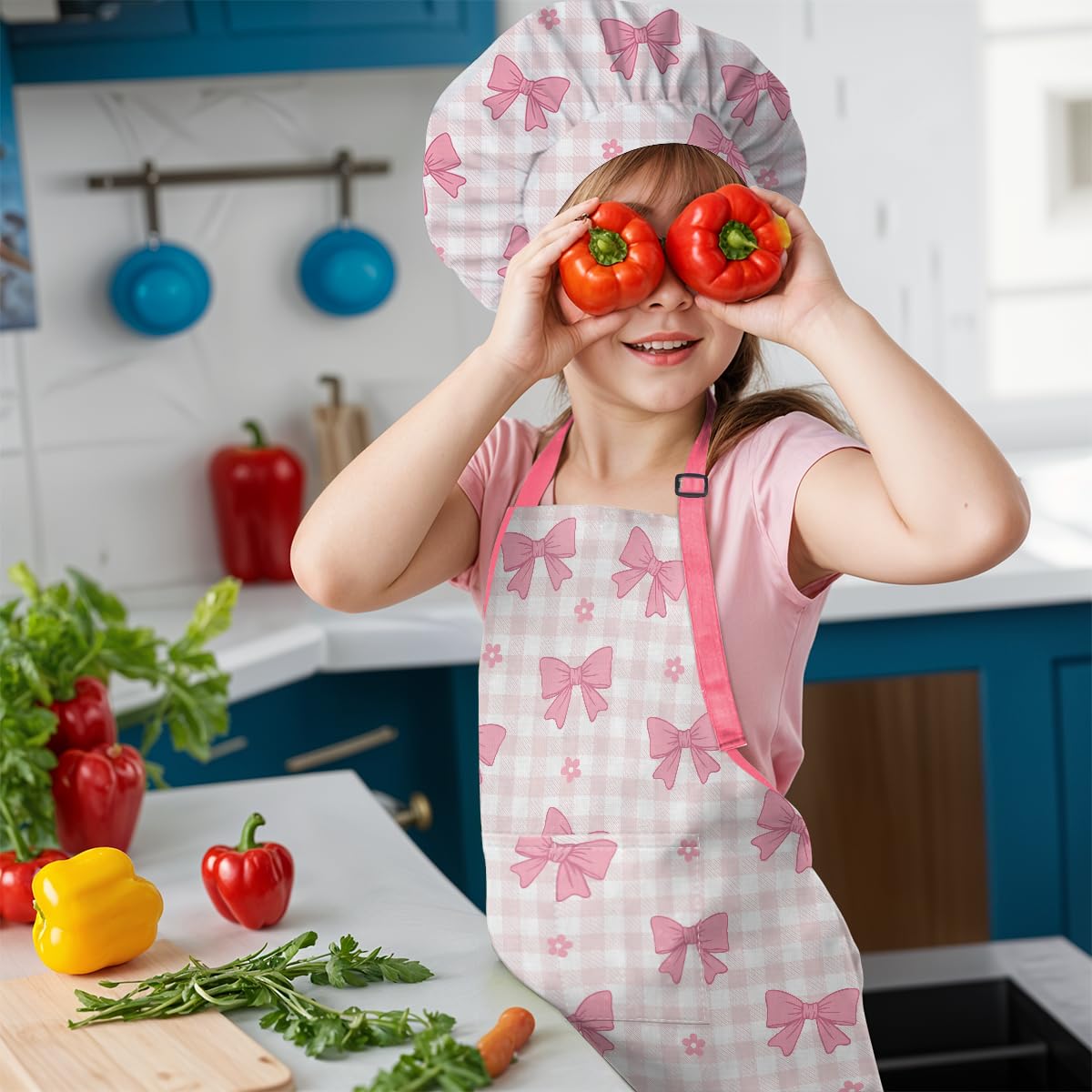 SANDJEST Bow Kid Apron gift-ready packaging for gifting