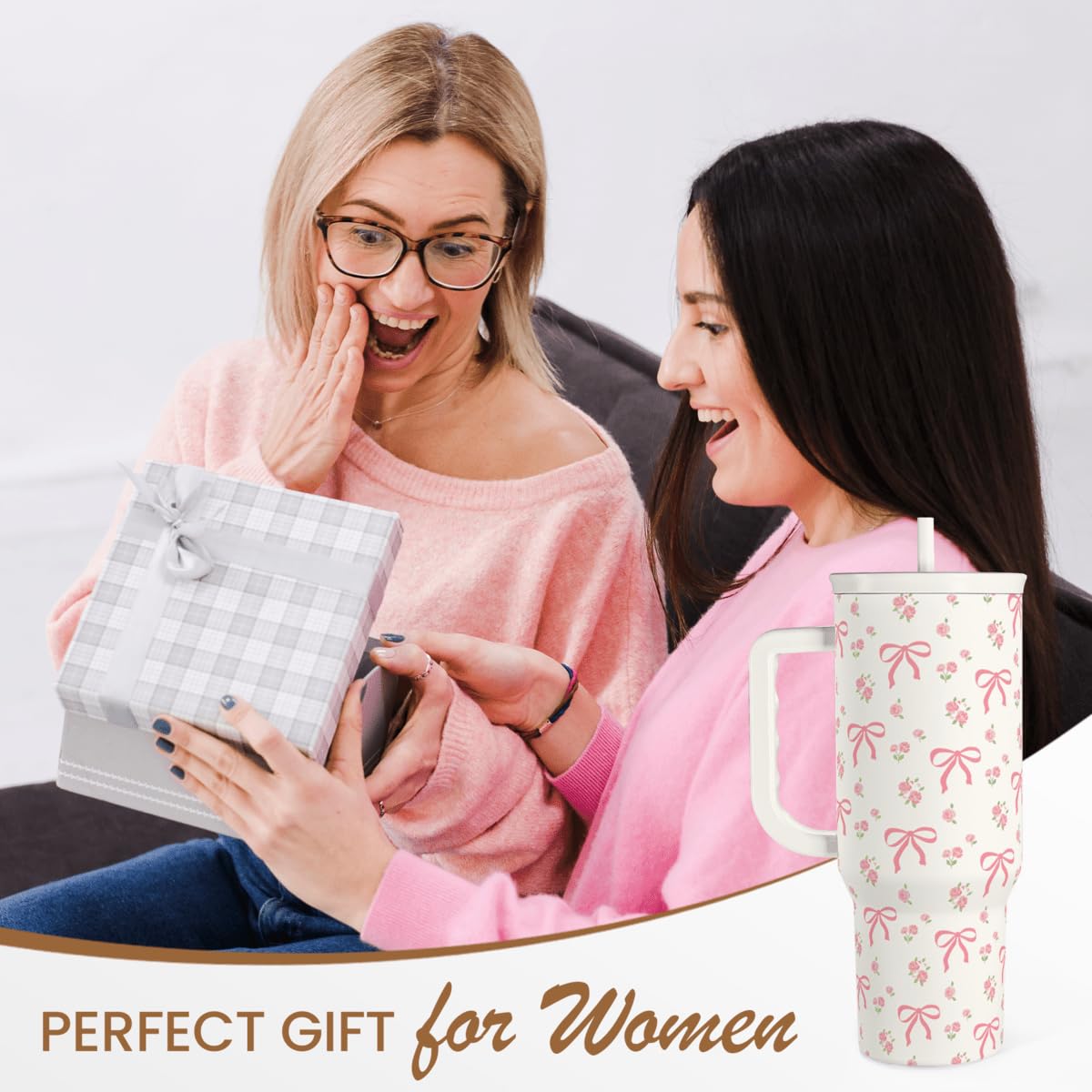 SANDJEST Bow Tumbler hand wash recommended for easy cleaning