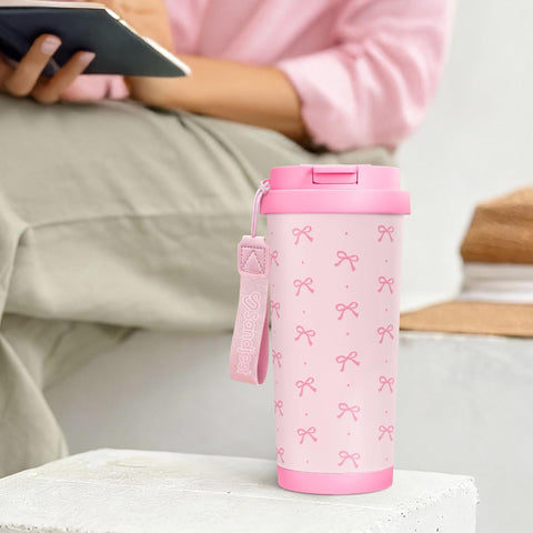 SANDJEST Bow Tumbler gift-ready packaging for celebrations