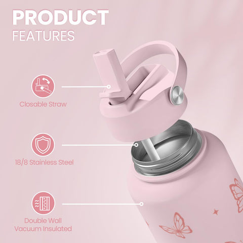 SandJest Butterfly bottle ergonomic grip for comfortable, secure handling.