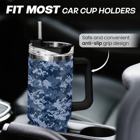SANDJEST Camouflage 40oz tumbler suitable for home, office, or gym