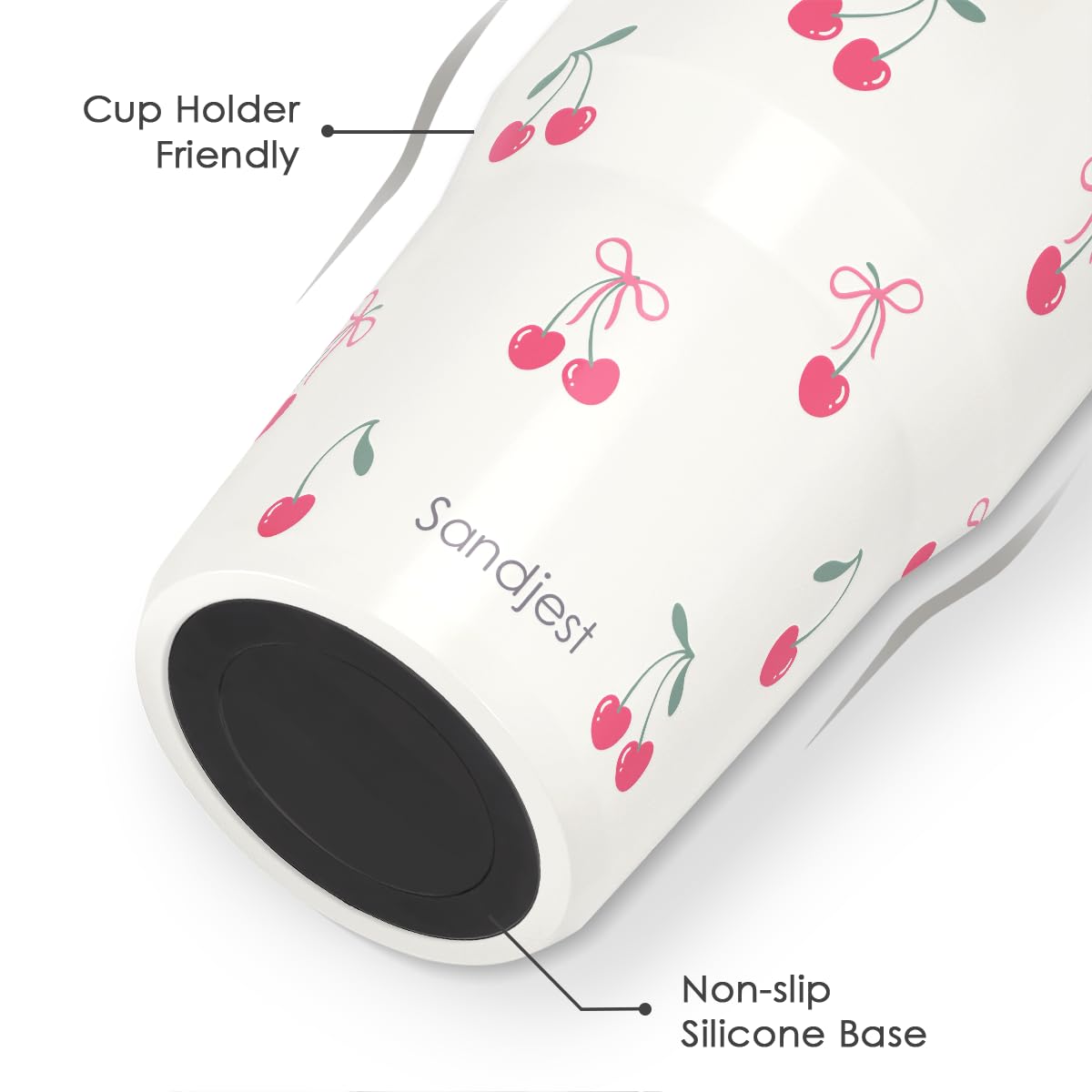 SANDJEST carry handle tumbler designed for portable hydration on the go