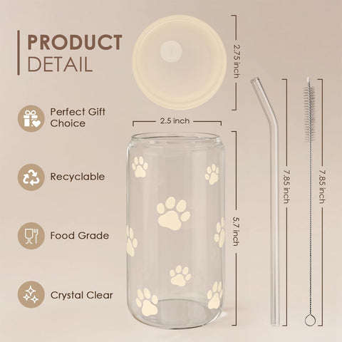 Sandjest clear glass body showcases drinks and keeps beverages visible