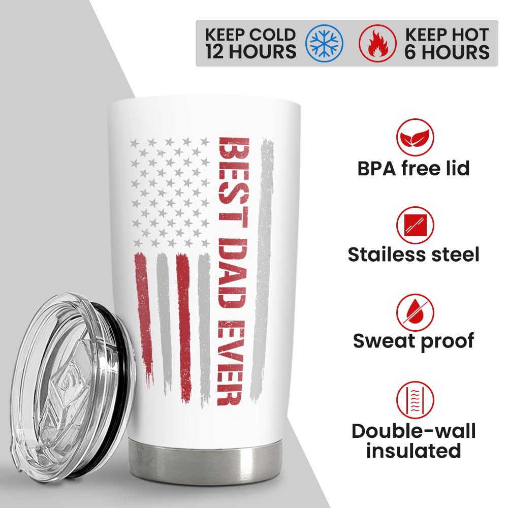 Coffee setup with Sandjest tumbler, temperature-friendly design.