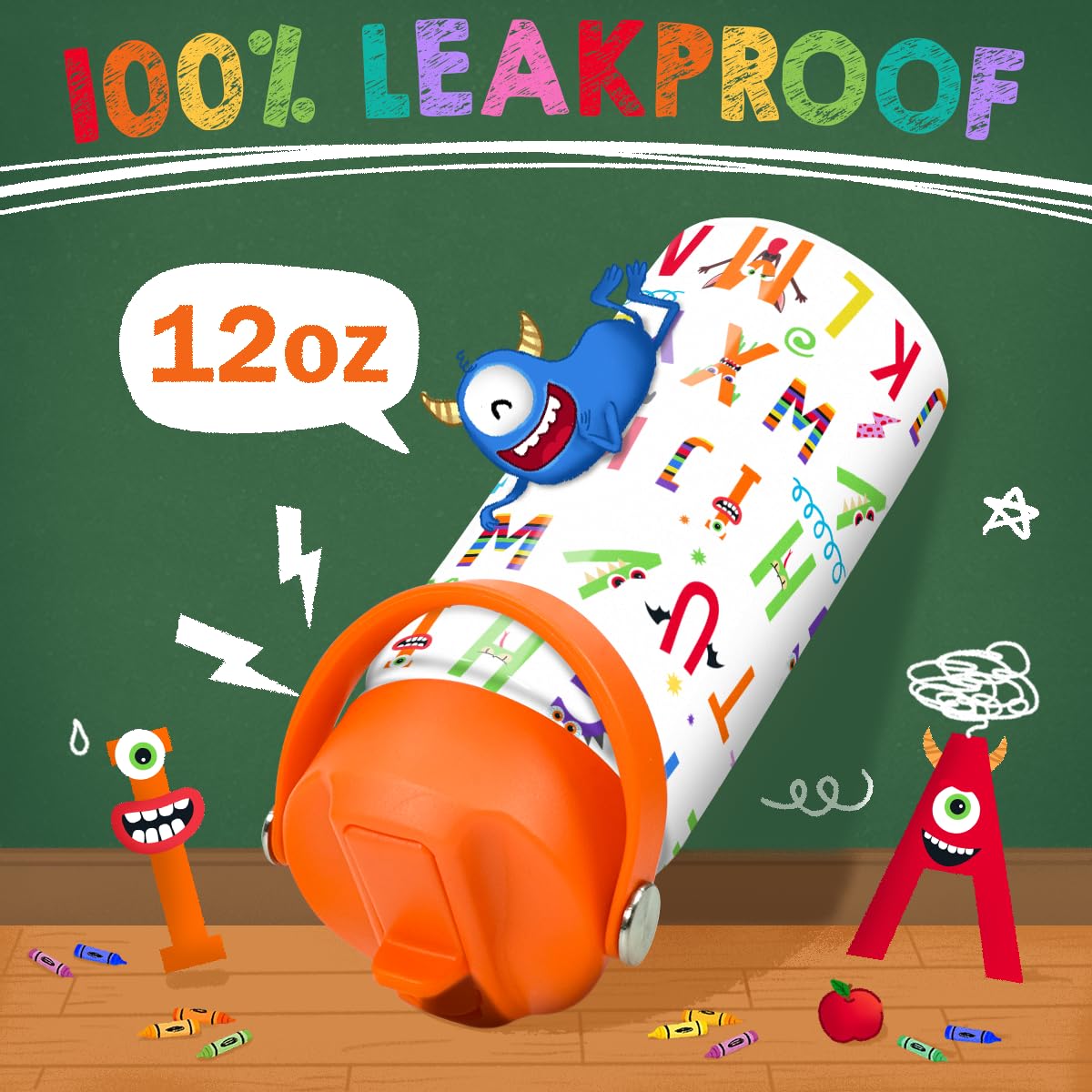 SANDJEST colorful designs make a gift-ready hydration companion for kids.