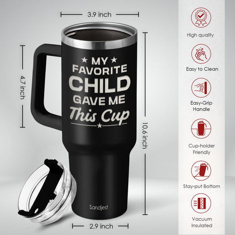 SANDJEST stainless steel body adds durability for daily use.