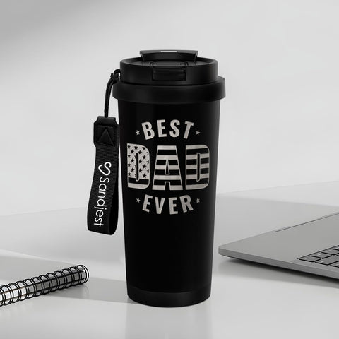 SANDJEST Dad Tumbler easy to clean with hand-wash guidance.