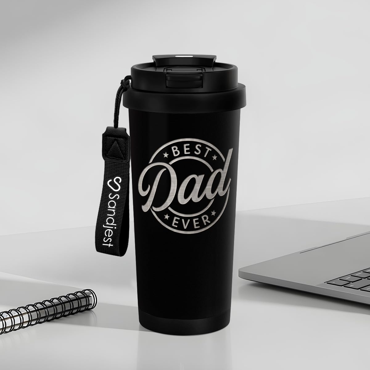 SANDJEST Dad Tumbler gift-ready packaging for special occasions.