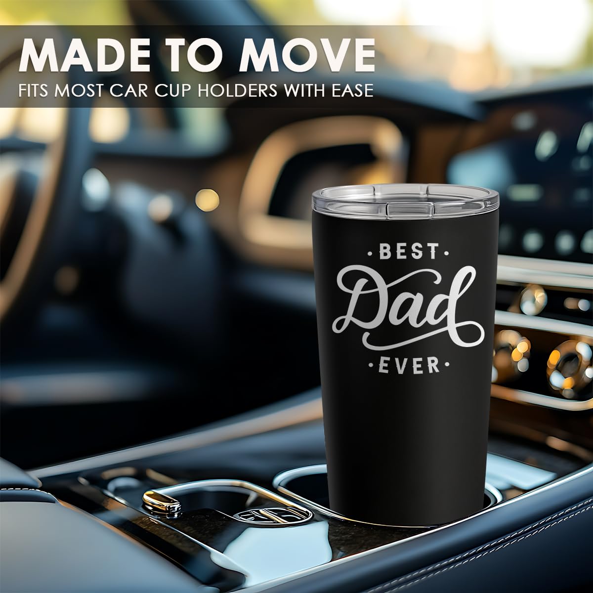 SANDJEST Dad Tumbler gift-ready packaging appeals as a thoughtful present