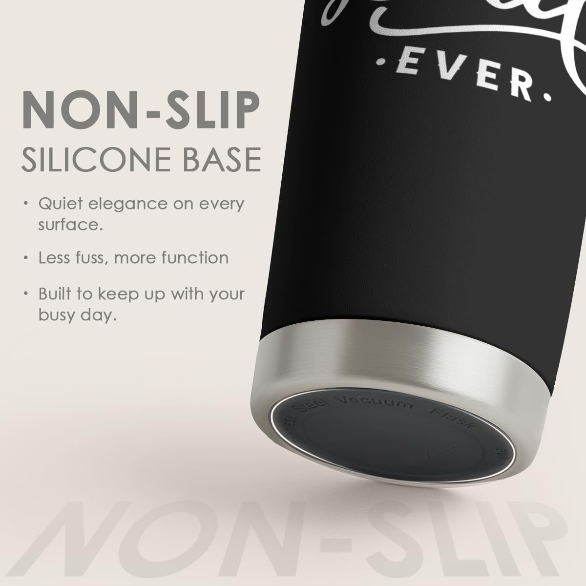 SANDJEST Dad Tumbler vacuum insulation emphasizes hot or cold retention on the go