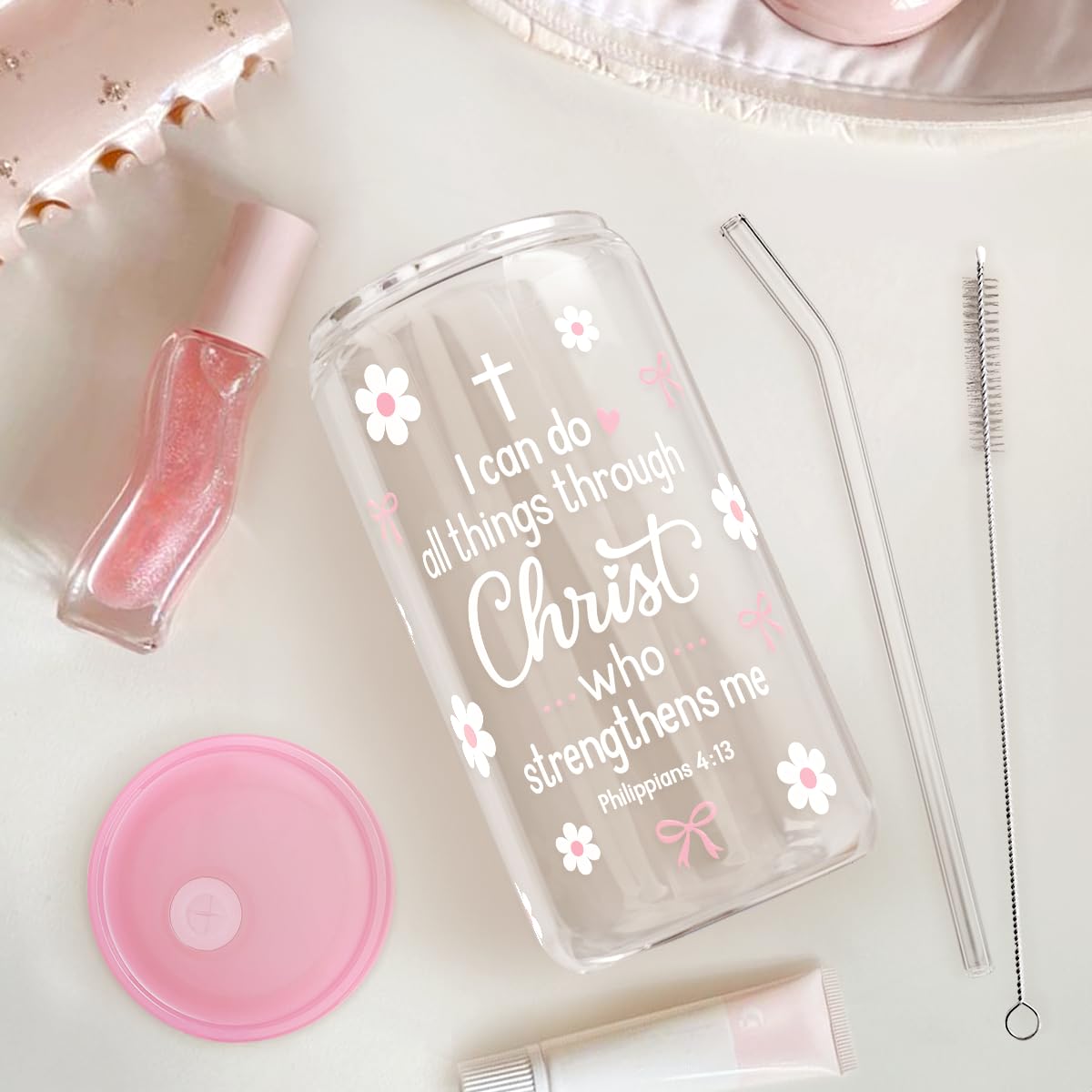 SANDJEST glass tumbler with detachable parts ensures thorough, simple cleaning.