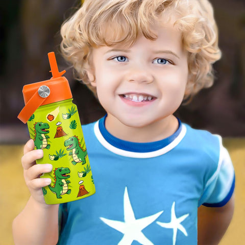 Gift-ready SANDJEST dinosaur bottle design for birthdays and holidays