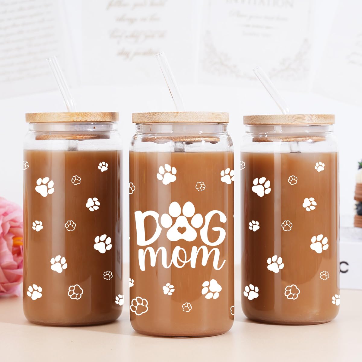 Clear design highlights beverage color, perfect for layered drinks.