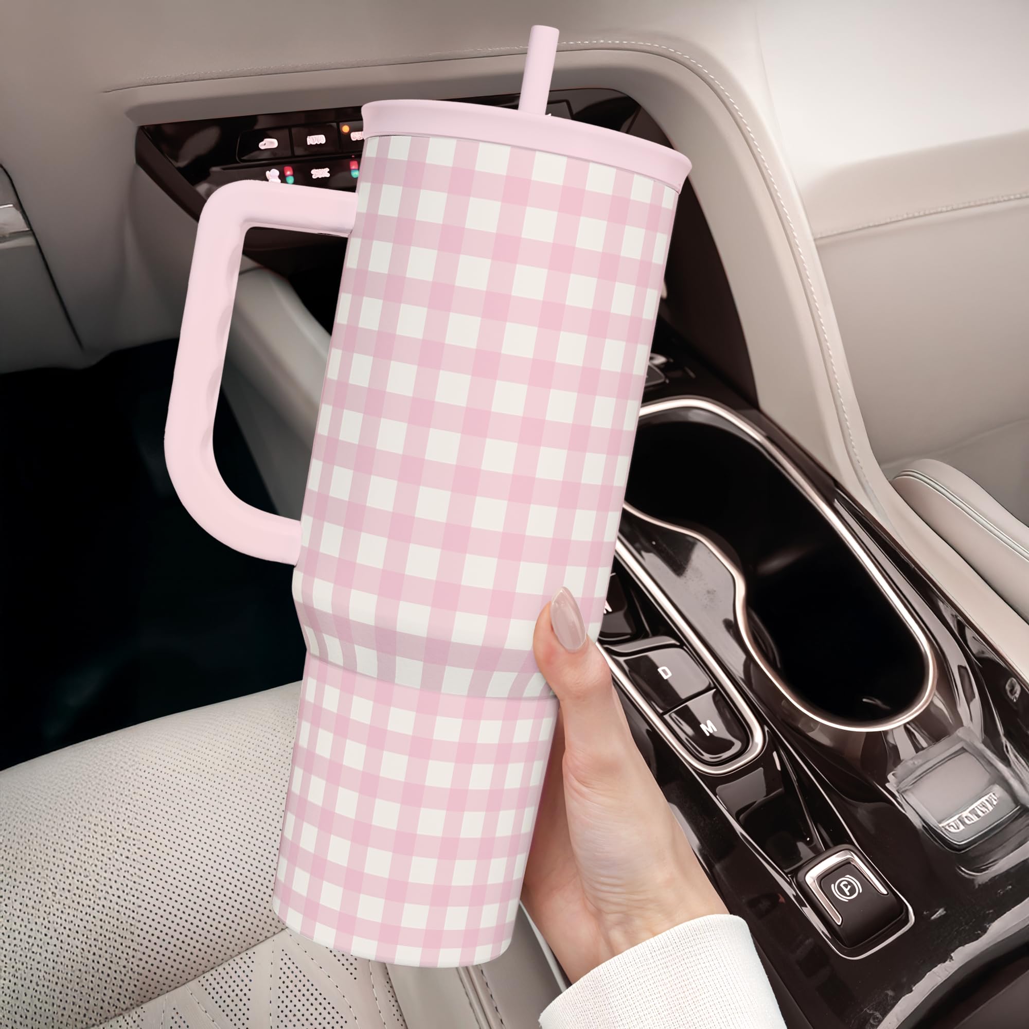 SANDJEST durable daily-use tumbler, keeps beverages at temperature between sips.