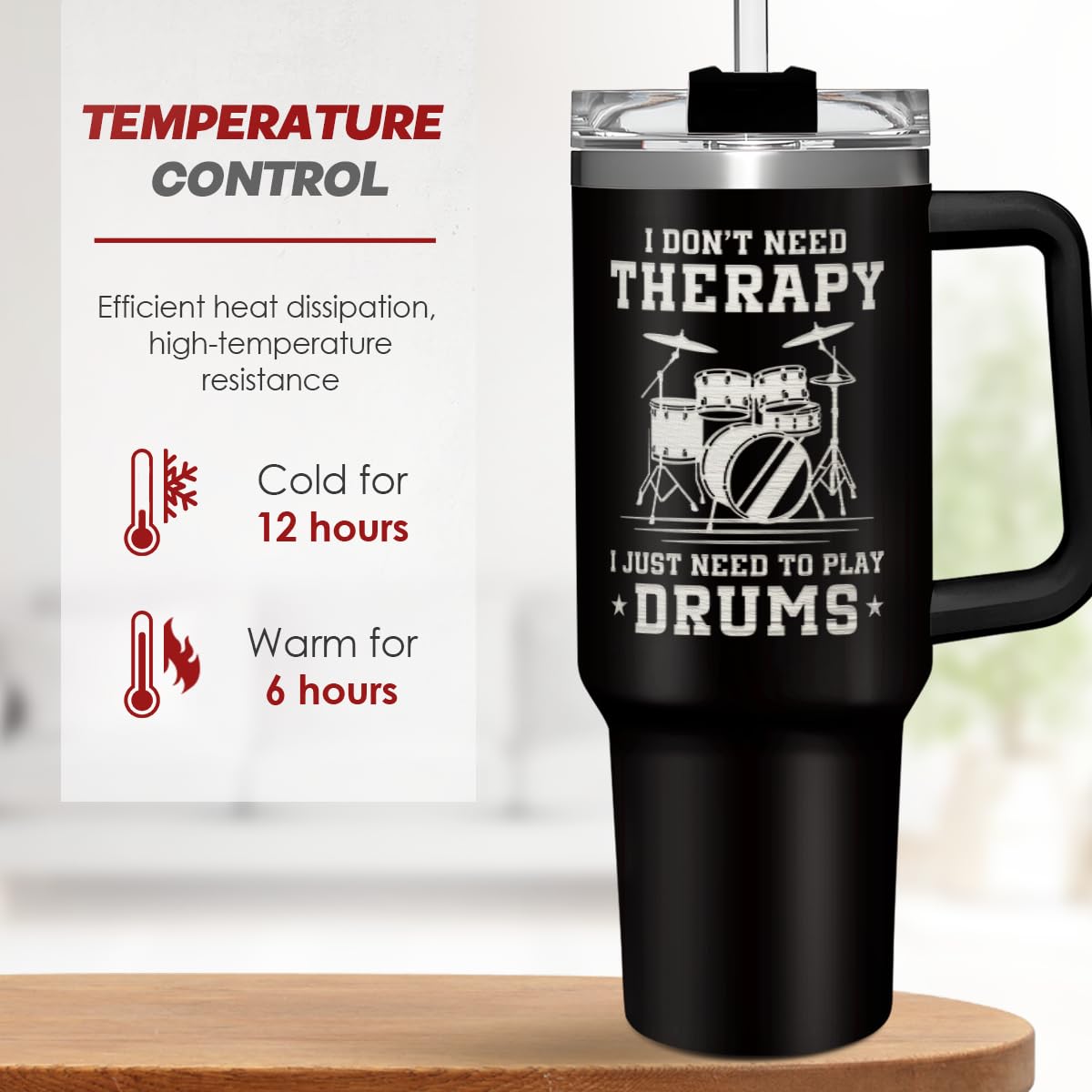 SANDJEST durable matte-finish tumbler designed for daily use at home or work