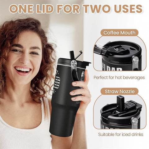 SANDJEST Flip Straw Lid Tumbler for smooth sipping during busy days