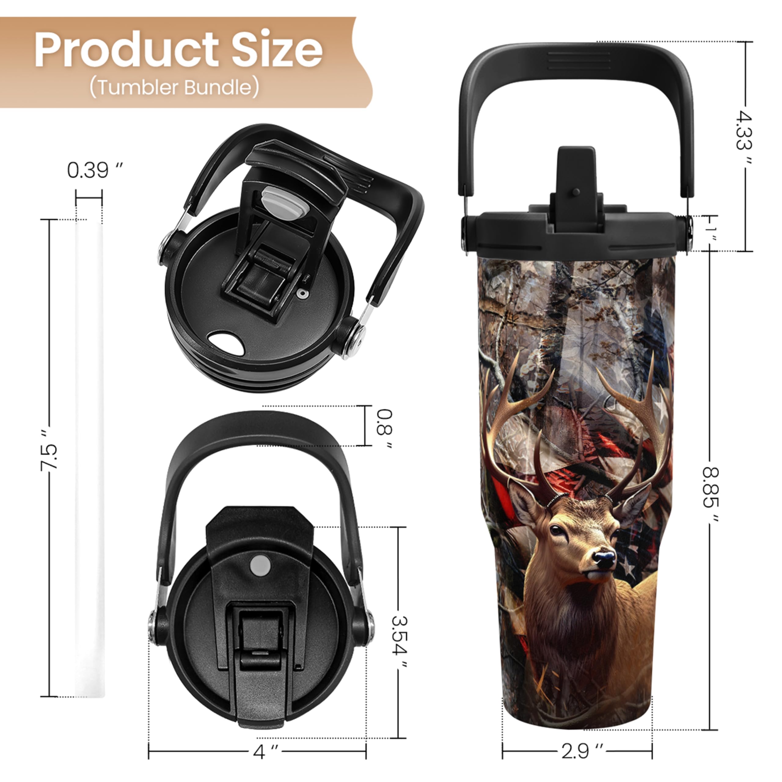 SandJEST tumbler showing flip straw for easy sipping outdoors
