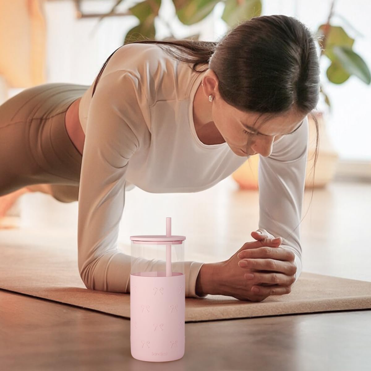 SANDJEST gift-ready bow tumbler for birthdays and holidays
