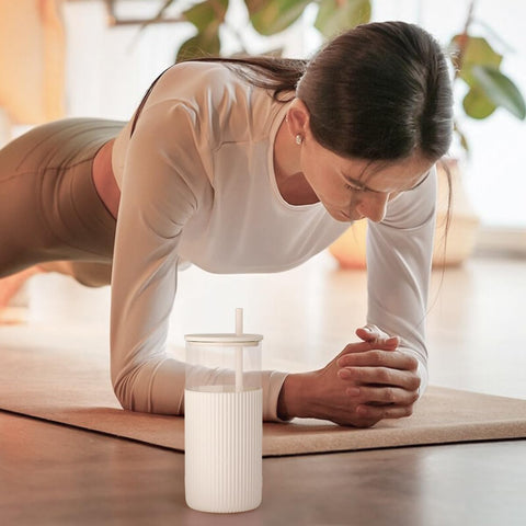 Sandjest cream glass tumbler as a stylish gift for occasions