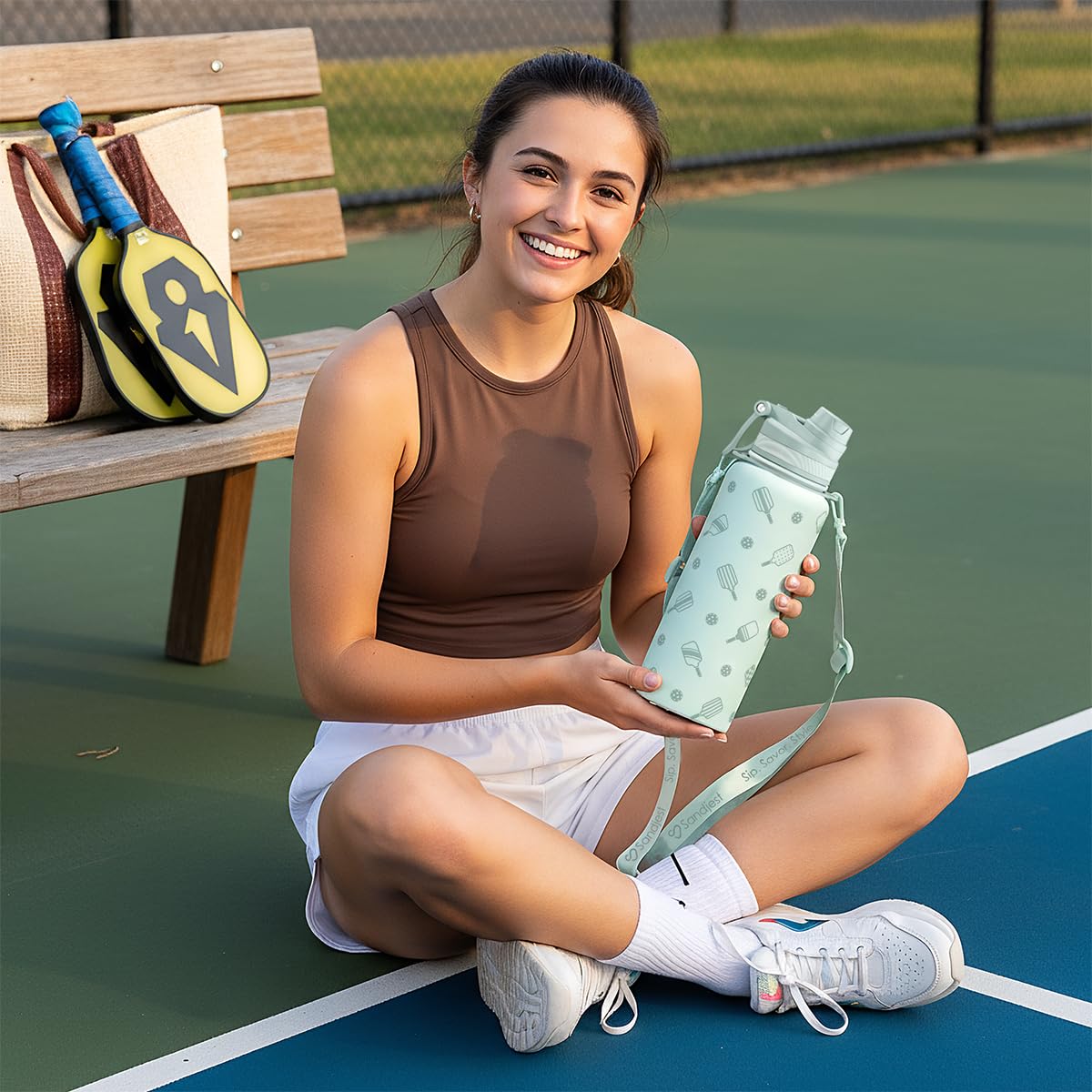 SANDJEST gift-ready bottle features a modern design for birthdays or holidays.