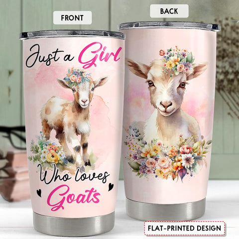 SANDJEST Goat Tumbler for girl loves goats, a stylish hydration companion.
