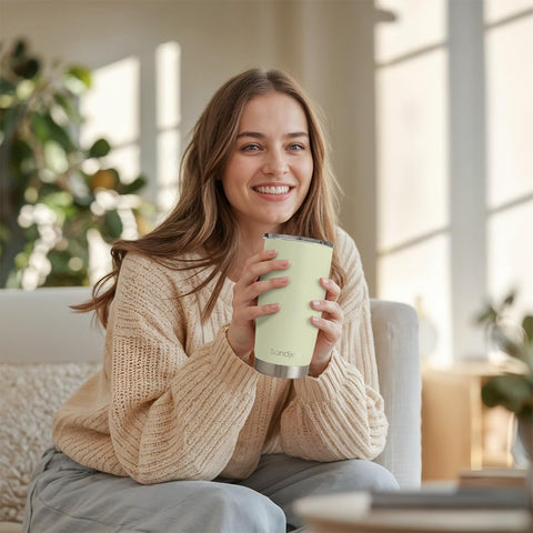 SANDJEST Green Tumbler gift-ready packaging suggests versatile gift option