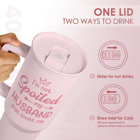 SANDJEST handle-travel-mug offers easy carrying at home, gym, or commute