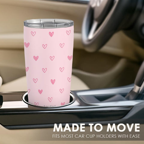 SANDJEST Heart Tumbler gift-ready packaging for birthdays and holidays