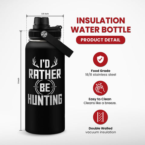 SANDJEST hunting bottle with leakproof cap prevents spills