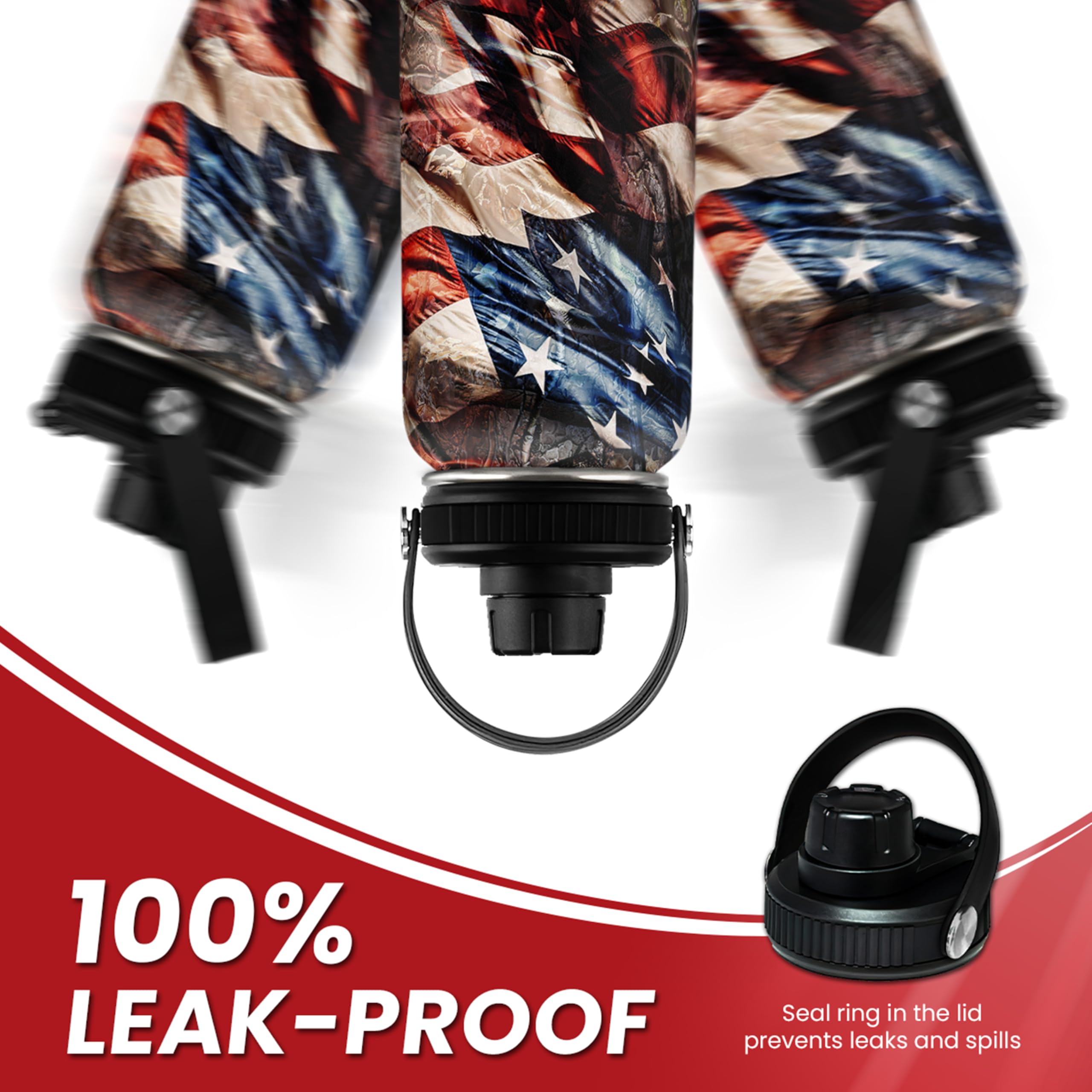 SANDJEST 32oz sports-design bottle for football, baseball, or basketball fans