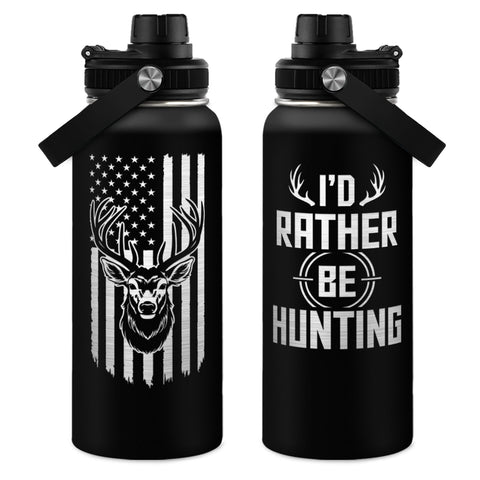 SANDJEST hunting bottle with straw lid for on-the-go hydration