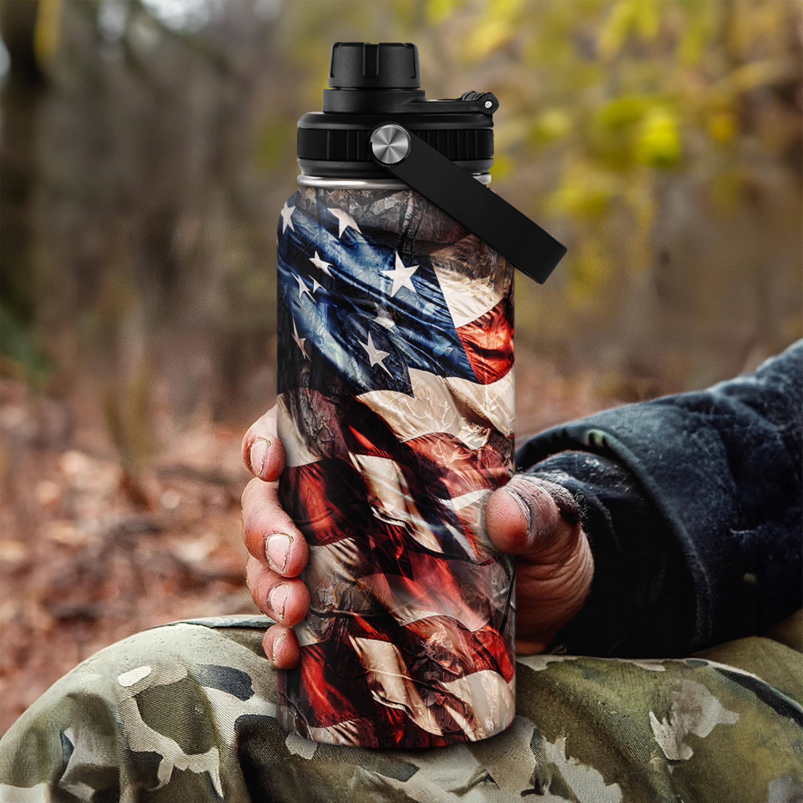 SANDJEST 32oz wide-mouth bottle enables easy cleaning and refilling