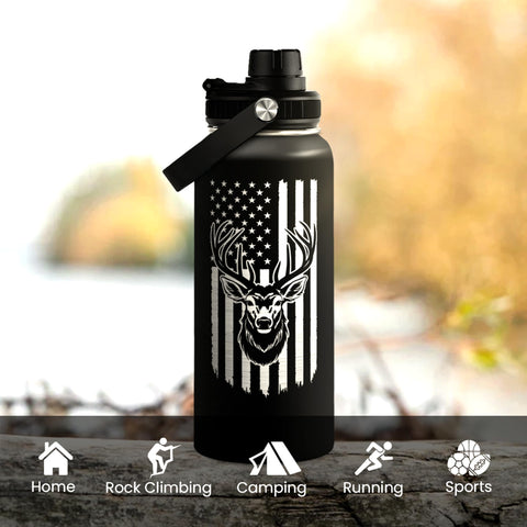 SANDJEST rugged stainless steel bottle for durable hydration