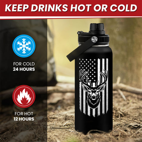 SANDJEST hunting bottle ergonomic grip for easy carrying
