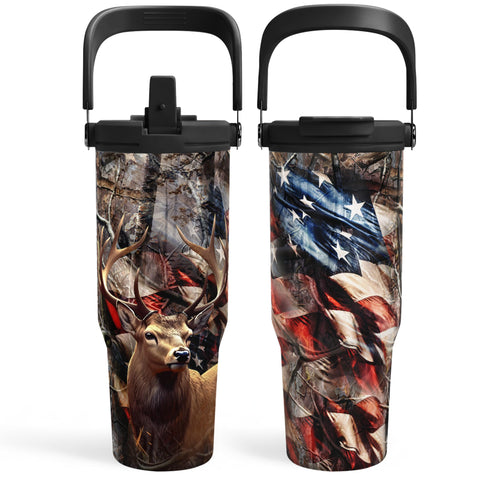 SandJEST 30oz tumbler with handle for on the go hydration