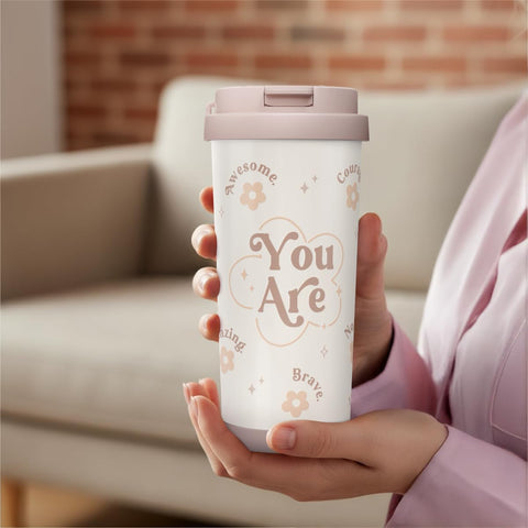 SANDJEST Inspiration Tumbler hand washing recommended to protect the finish.