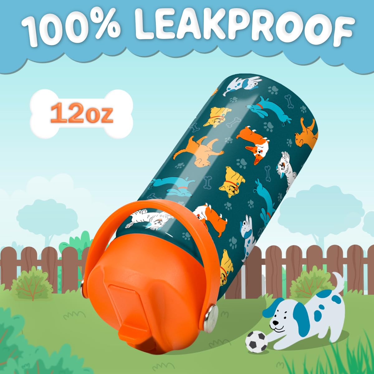 SANDJEST kid-friendly bottle is compact for school, sports, and travel.