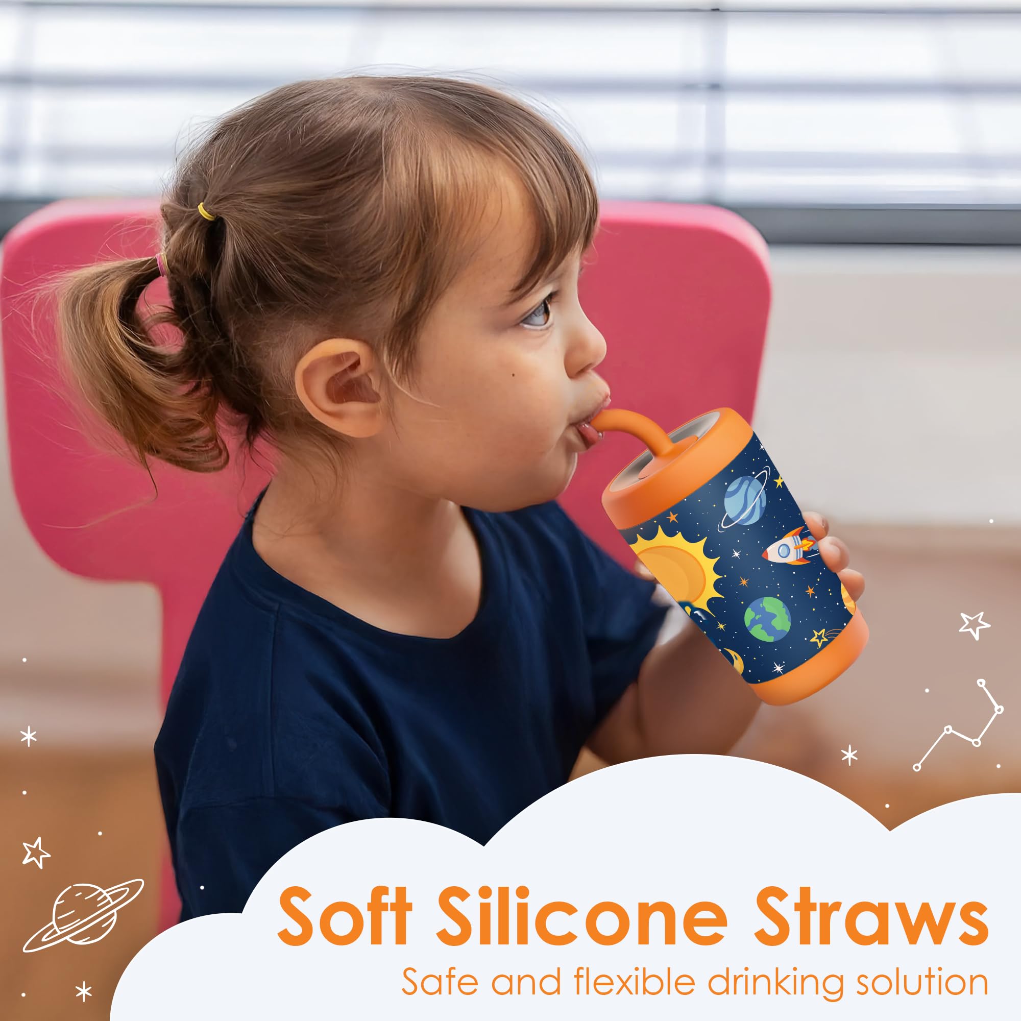 SANDJEST tumbler with spill-resistant spout prevents messes during drinks