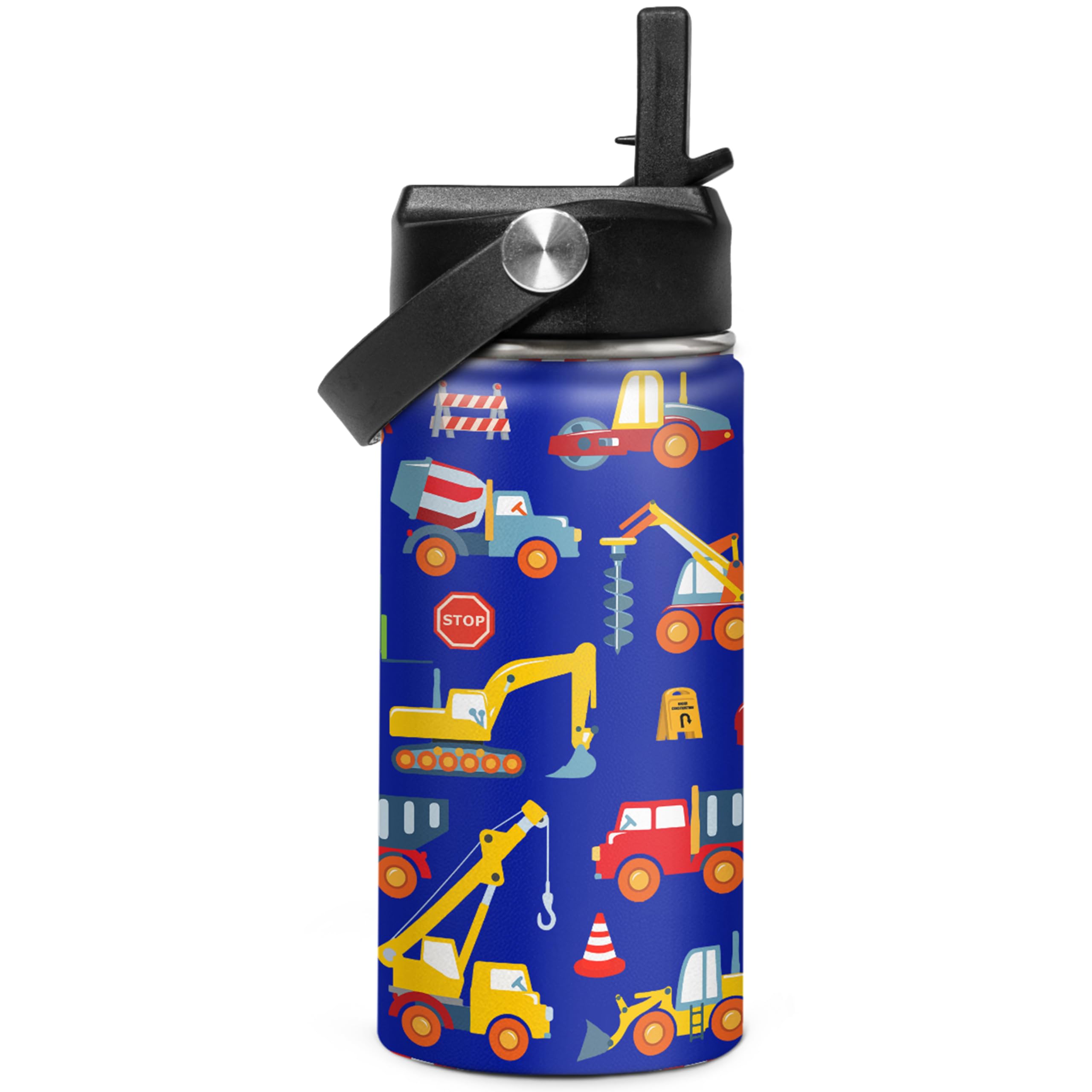 SANDJEST kids bottle with straw for easy school hydration