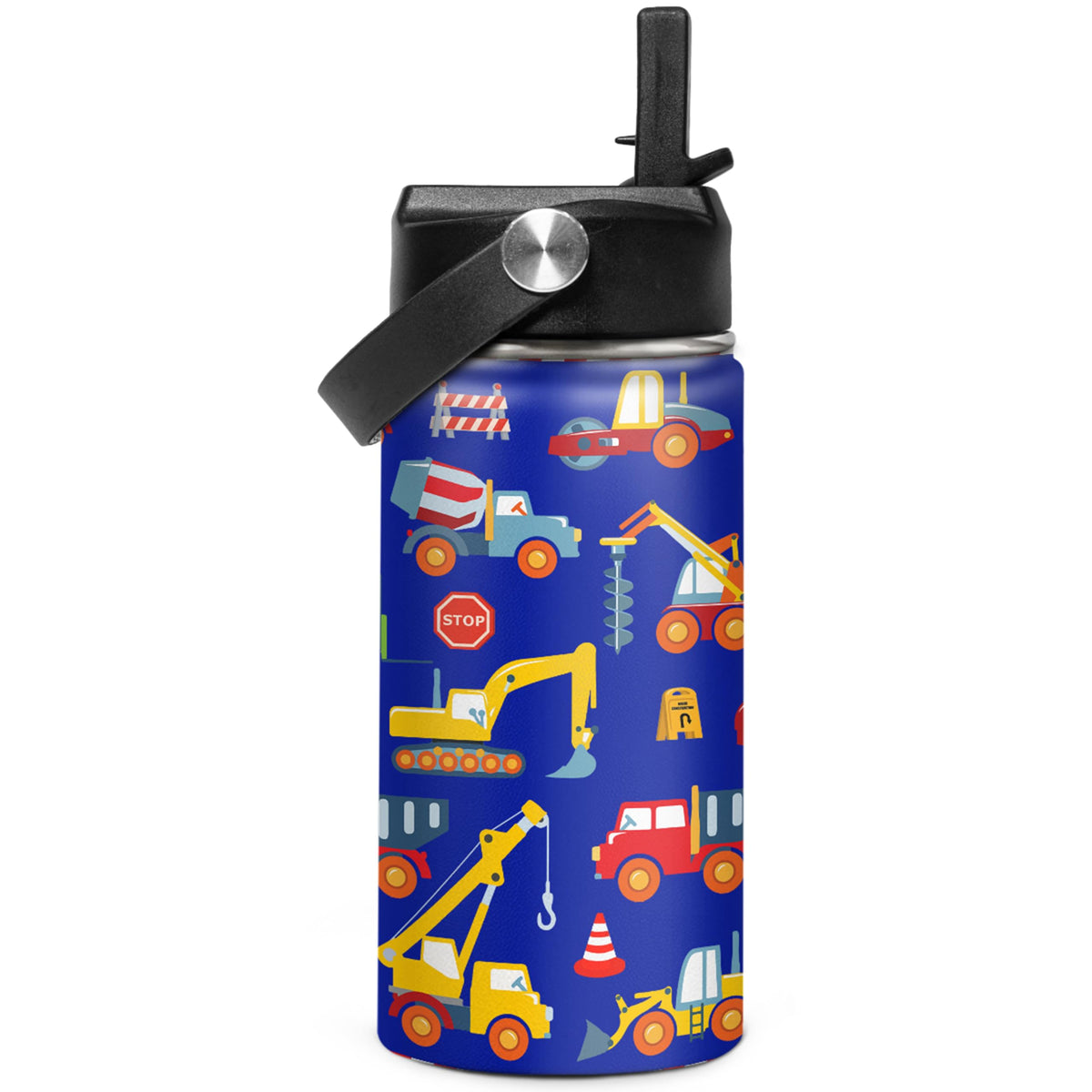 SANDJEST kids bottle with straw for easy school hydration