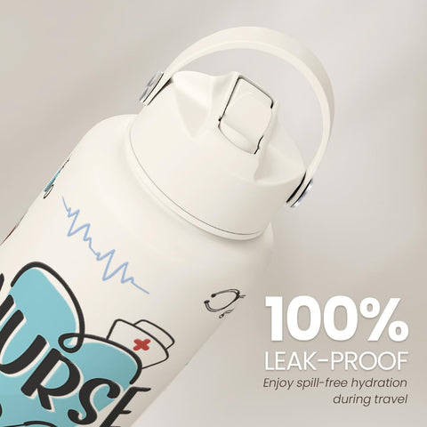 SANDJEST leakproof cap prevents spills in backpacks and gym bags.