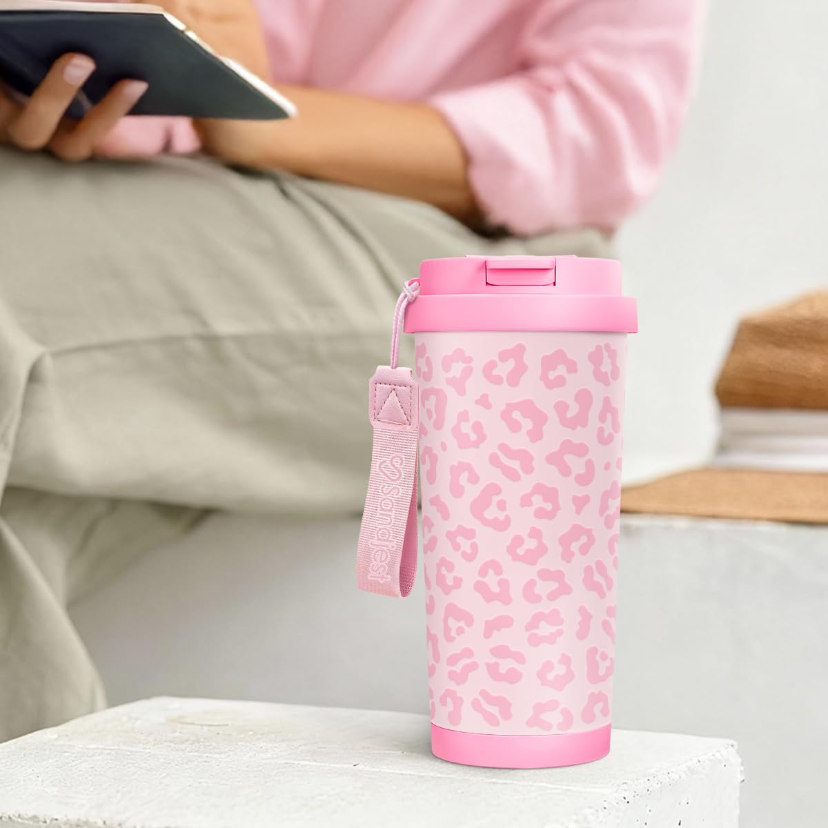 SANDJEST Leopard Tumbler gift-ready packaging for birthdays and holidays.