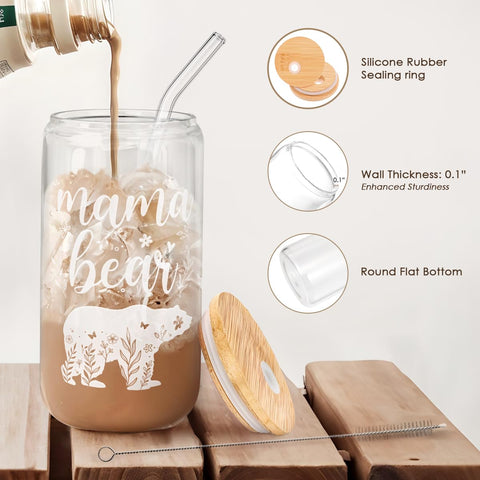 SANDJEST glass tumbler with clear design for stylish sipping.