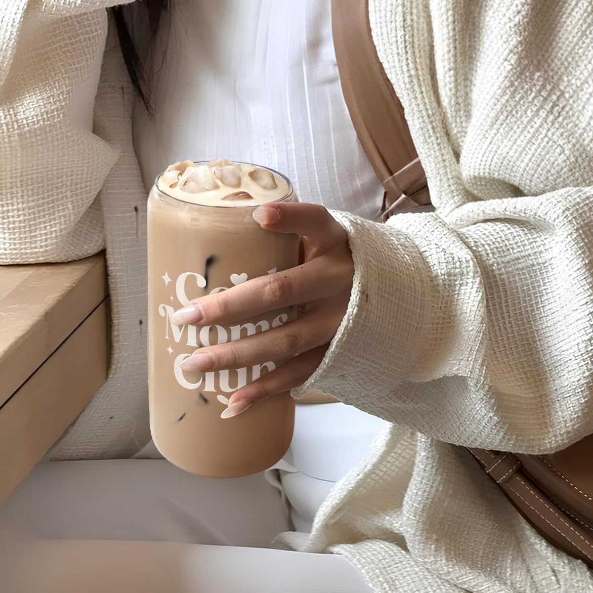 SANDJEST Mom club cup on the go for active mornings